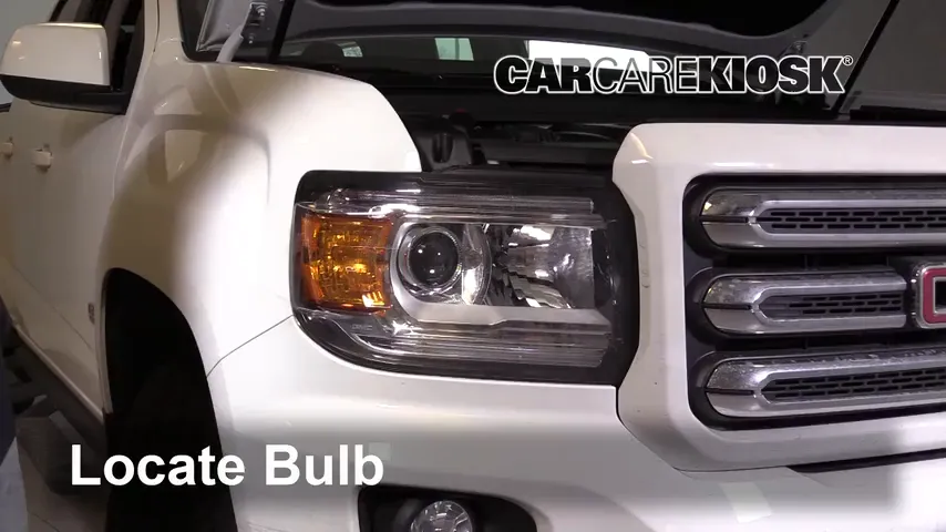 2017 GMC Canyon SLE 2.8L 4 Cyl. Turbo Diesel Crew Cab Pickup Luces Luz de carretera (reemplazar foco) 